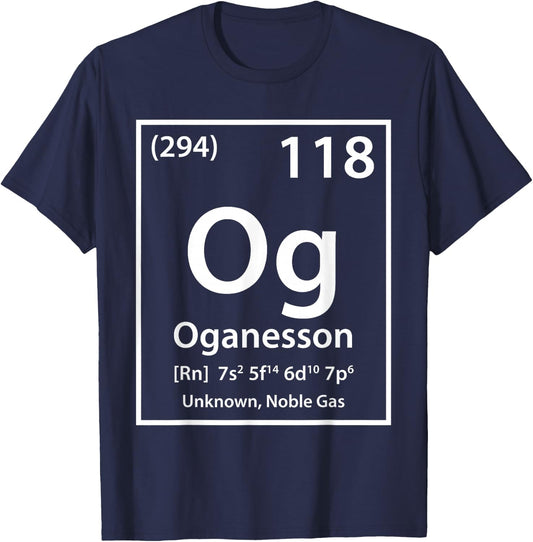 Oganesson Element (white) T-Shirt - T-Shirt | Navy