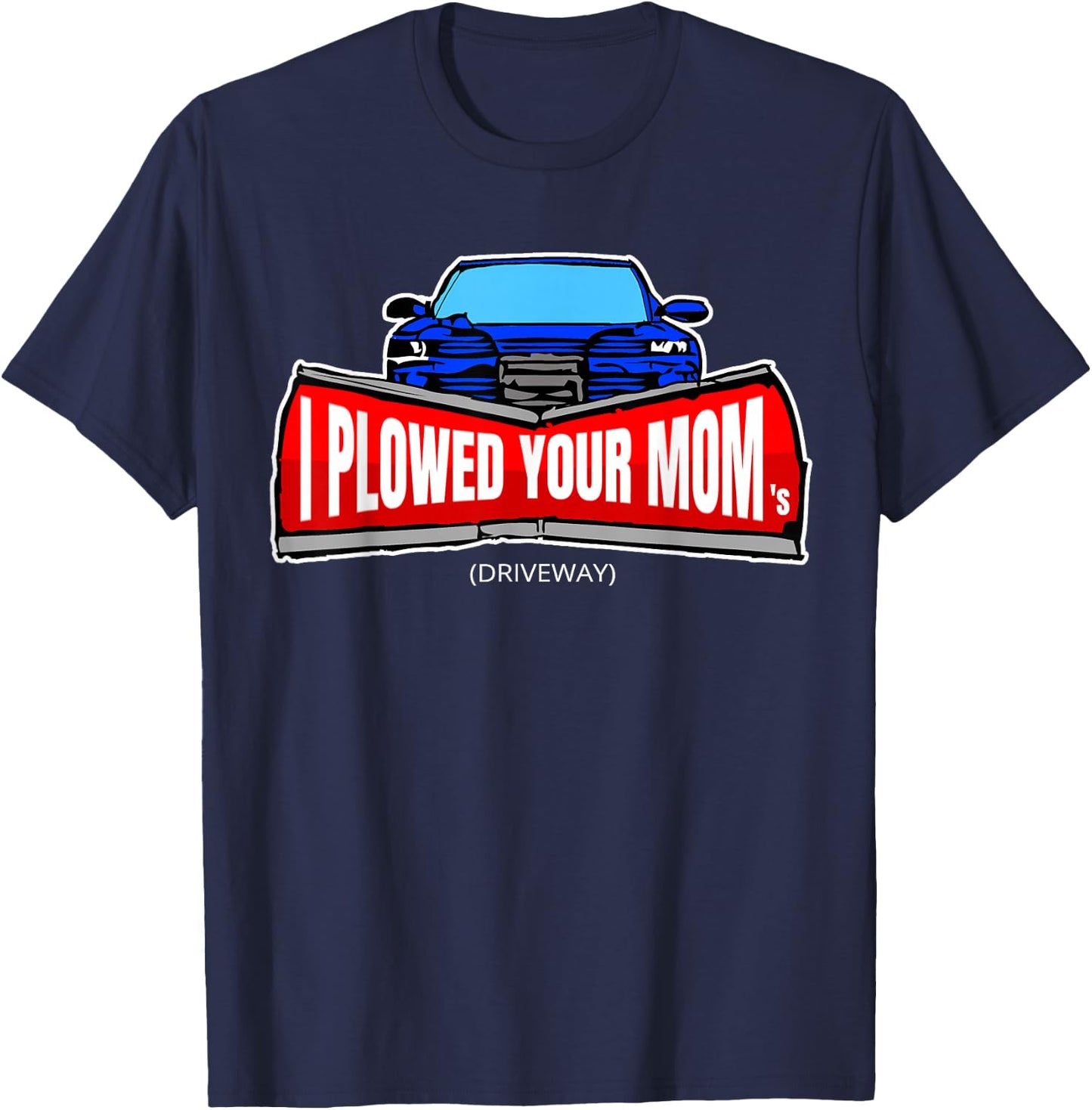 Men's Funny Snow Plow Truck Shirt T-Shirt - T-Shirt | Navy