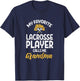 Favorit Lacrosse Player Grandma Lax Family Nana Mimi Women T-Shirt - T-Shirt | Navy