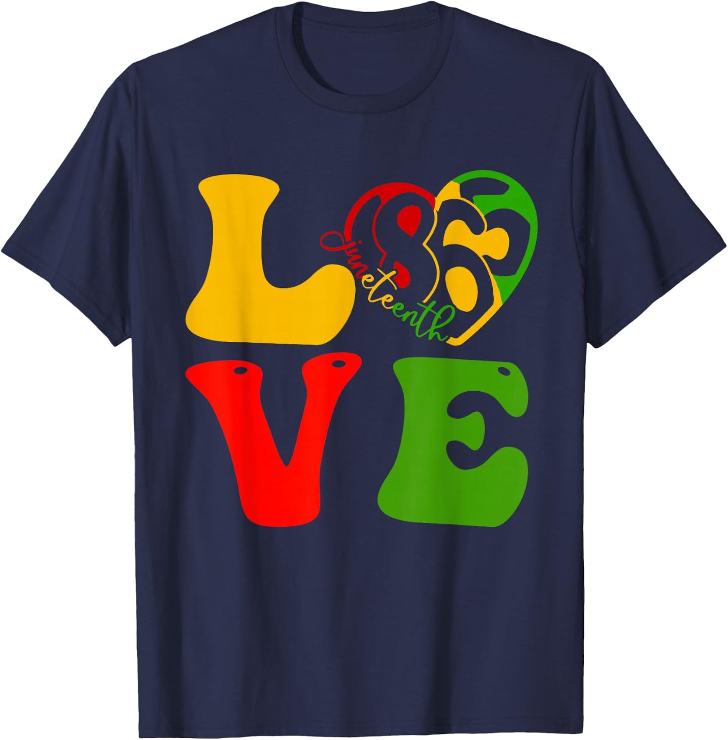 Happy Juneteenth is My Independence Day Love Black Women Kid T-Shirt - T-Shirt | Navy
