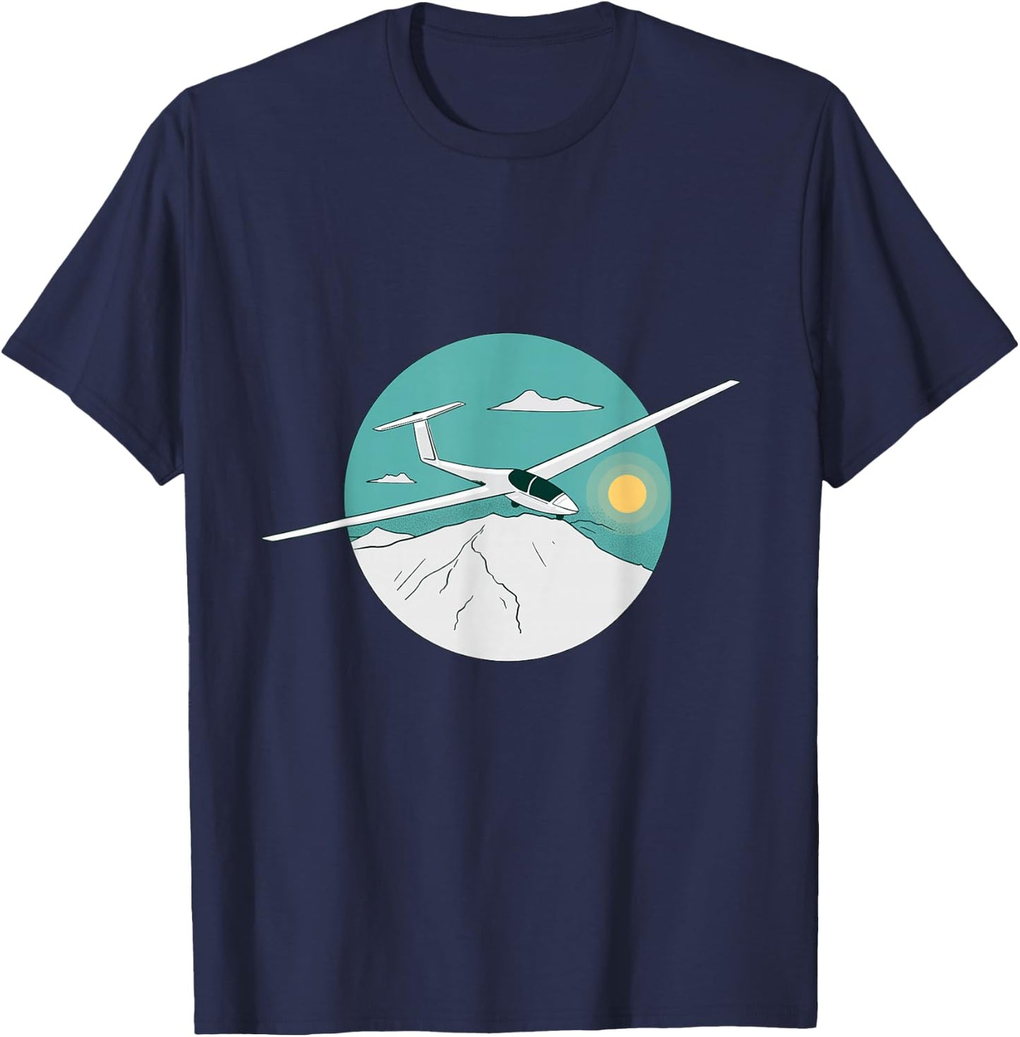 Glider Plane Pilot Sailflying T-Shirt - T-Shirt | Navy