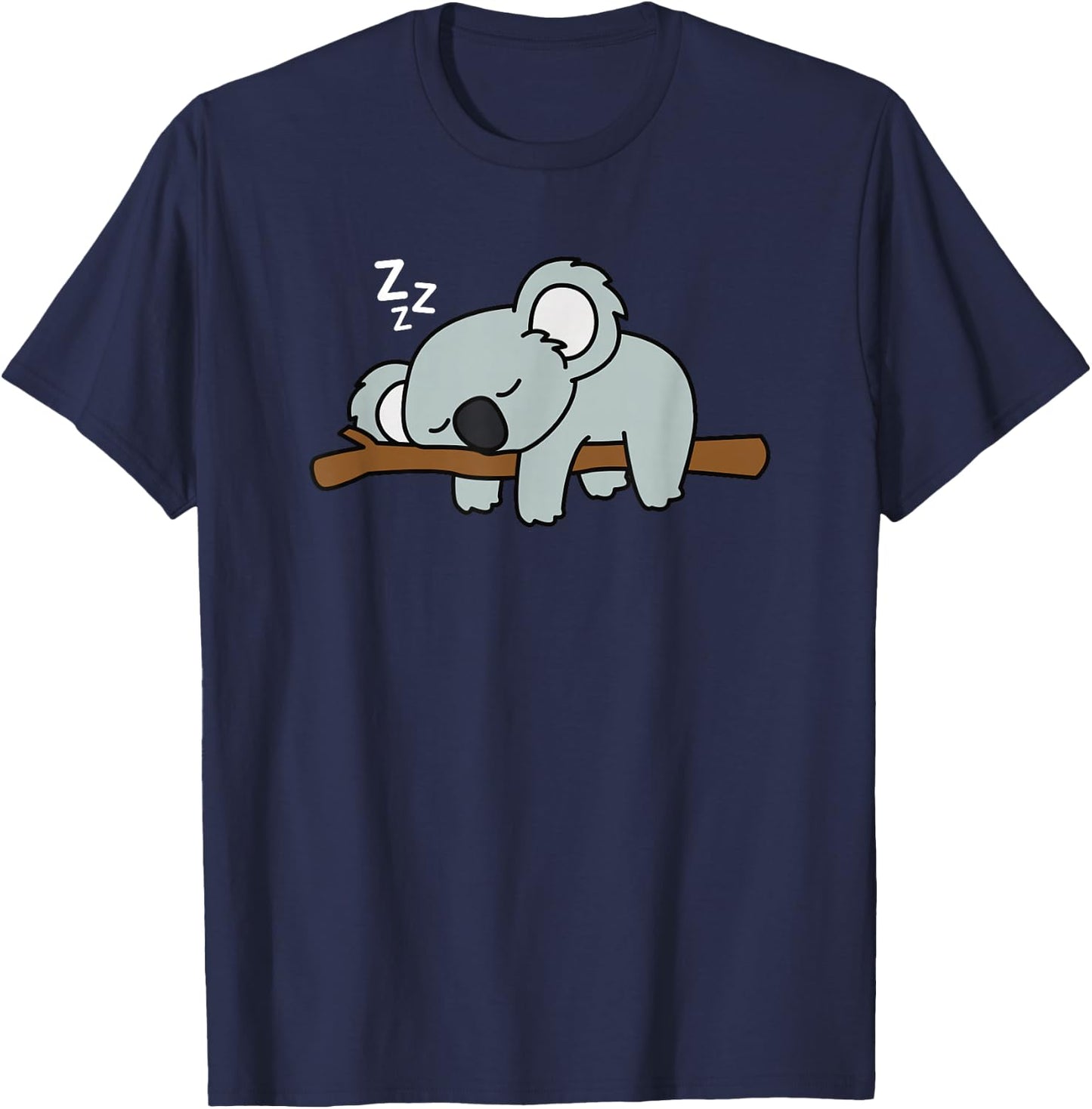 Adorable Australian Animal Tired Sleeping Cute Koala Bear T-Shirt - T-Shirt | Navy