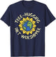 Tree Hugging Dirt Worshipper Shirt Earth Day Sunflower Gift T-Shirt - T-Shirt | Navy