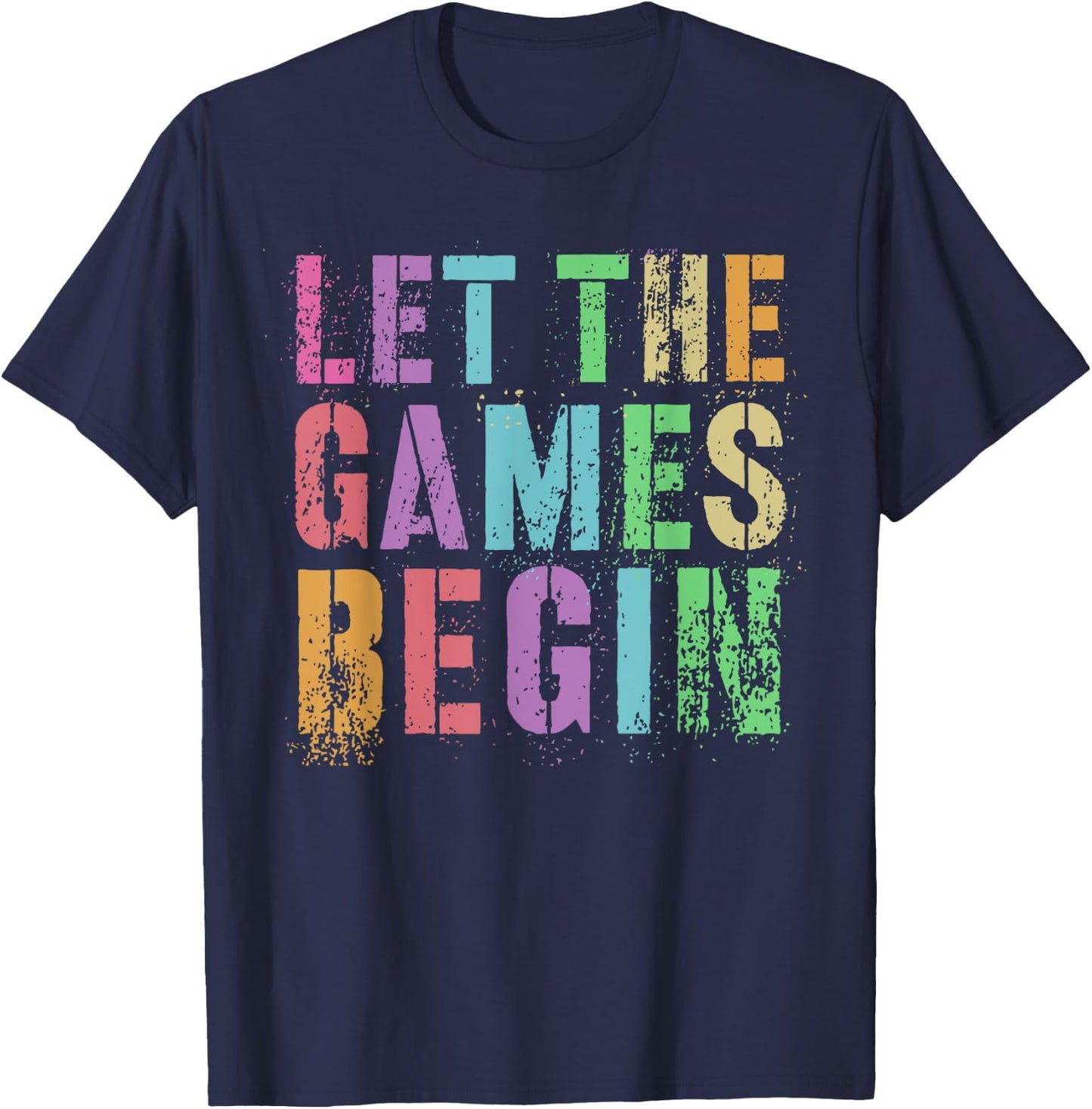 LET THE GAMES BEGIN School's Out Field Day Legend Last Day T-Shirt - T-Shirt | Navy