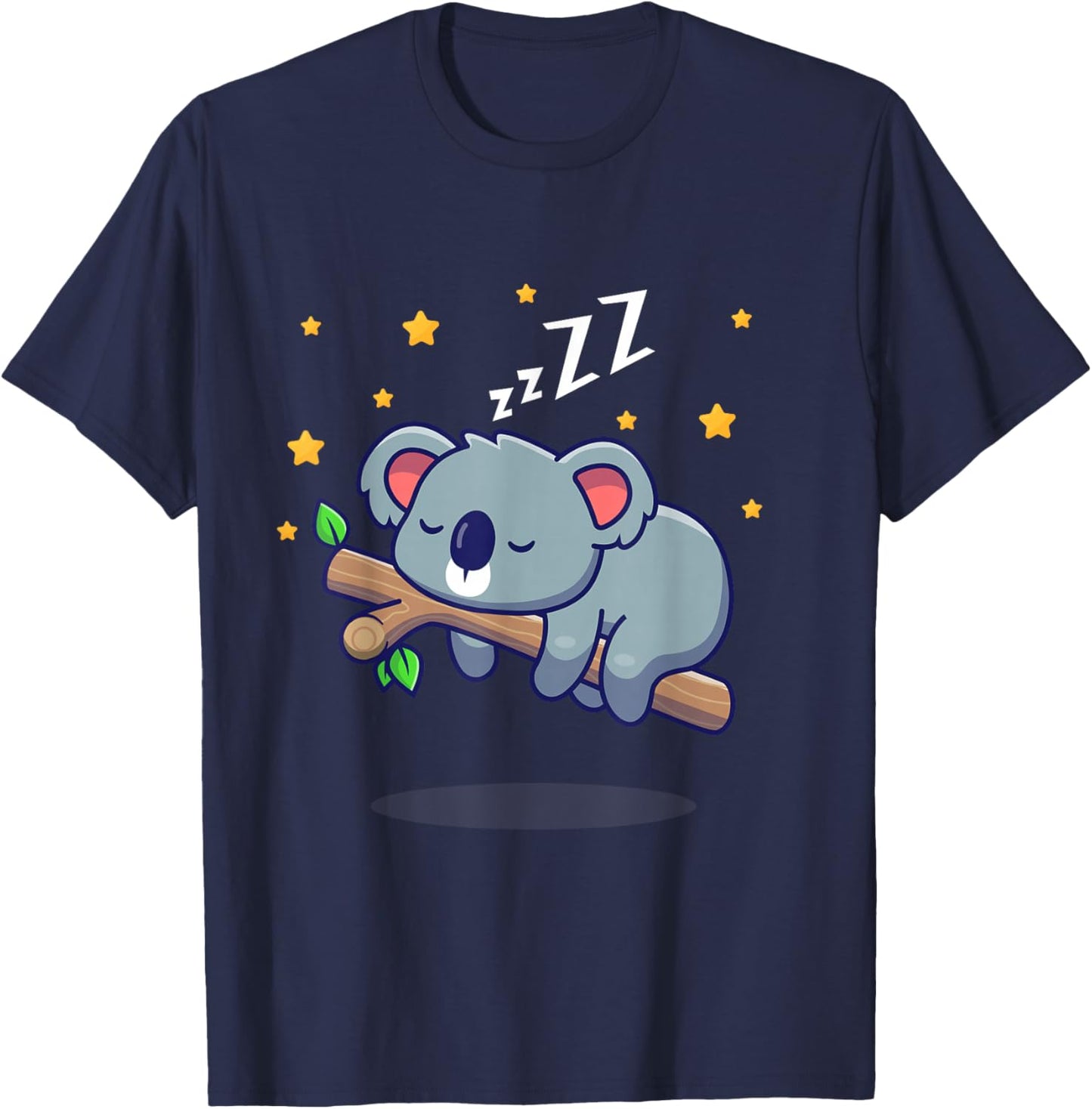 Sleepy Koala Sleeping T-Shirt - T-Shirt | Navy