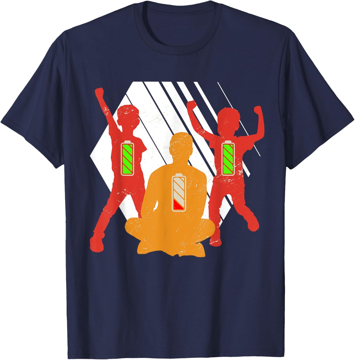 Twins Dad Father's Day Gift Father's Day Gift Funny Fun T-Shirt - T-Shirt | Navy
