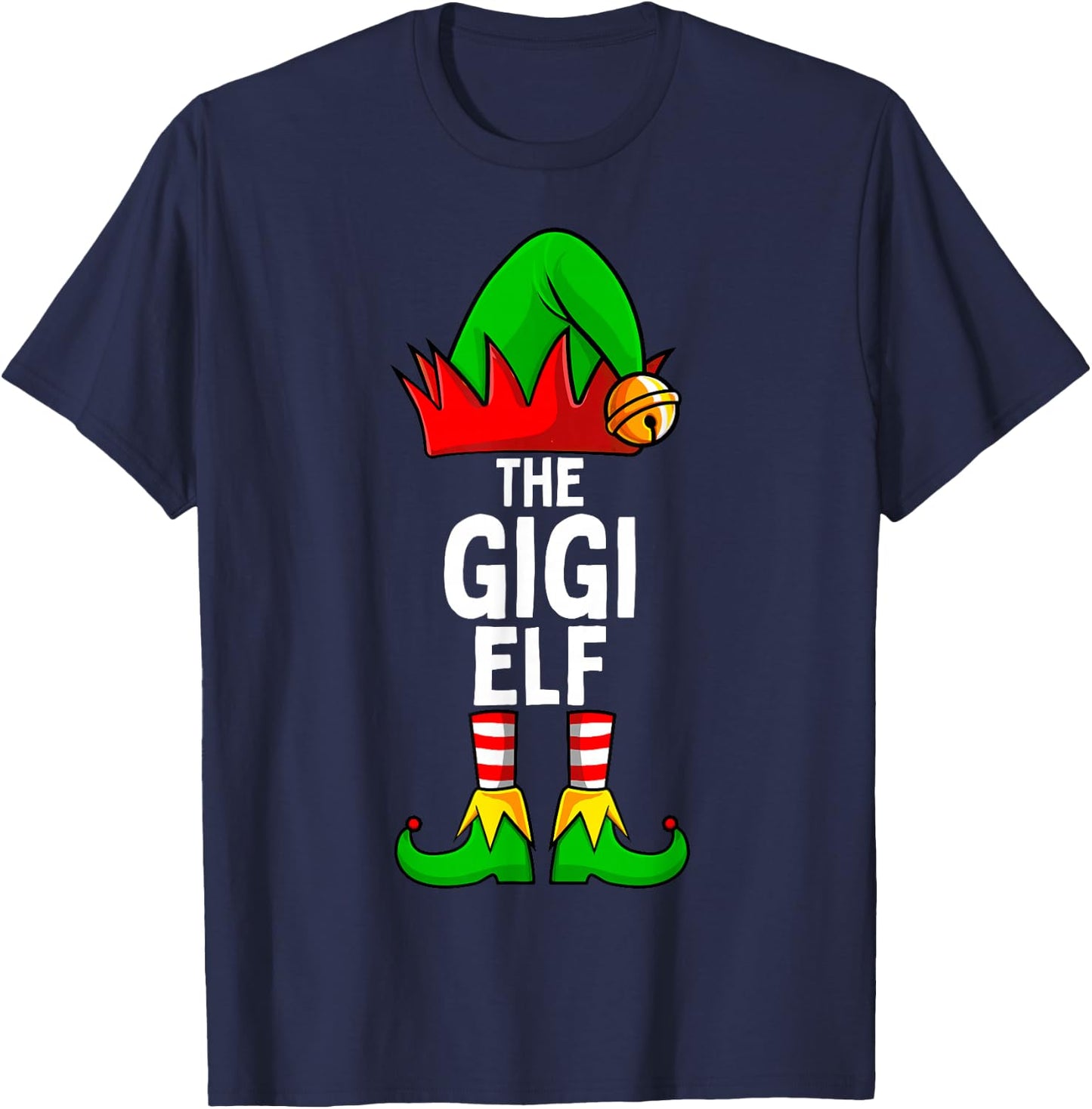 Gigi Elf Matching Family Christmas Women T-Shirt - T-Shirt | Navy