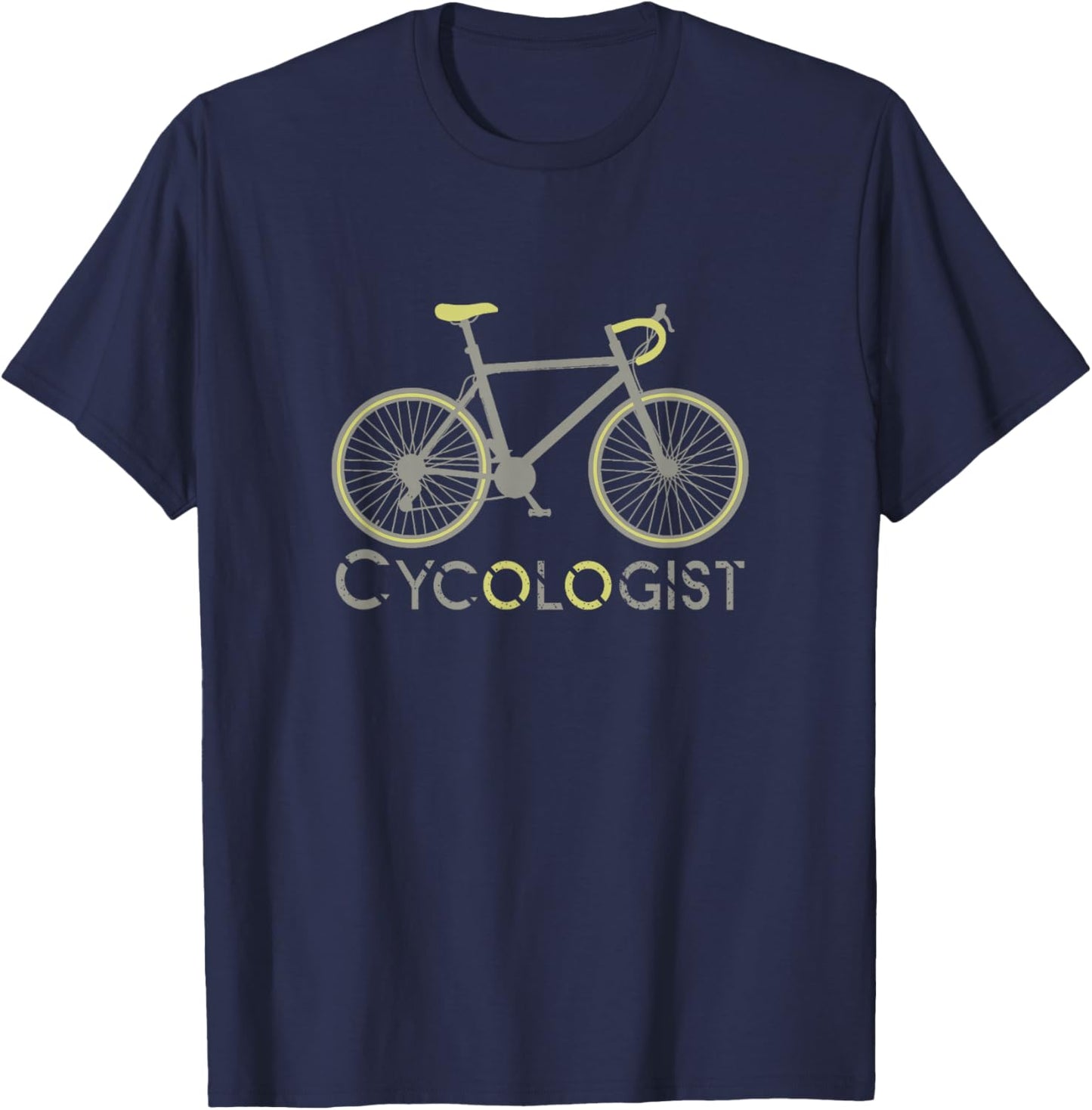 Gifts for cyclists and cyclists Funny MTB Cycling Bike Cycology - -Adults, -Kids - Black - Short Sleeve - Small - Classic Fit - Cotton - Cycling - Birthday T-Shirt - T-Shirt | Navy