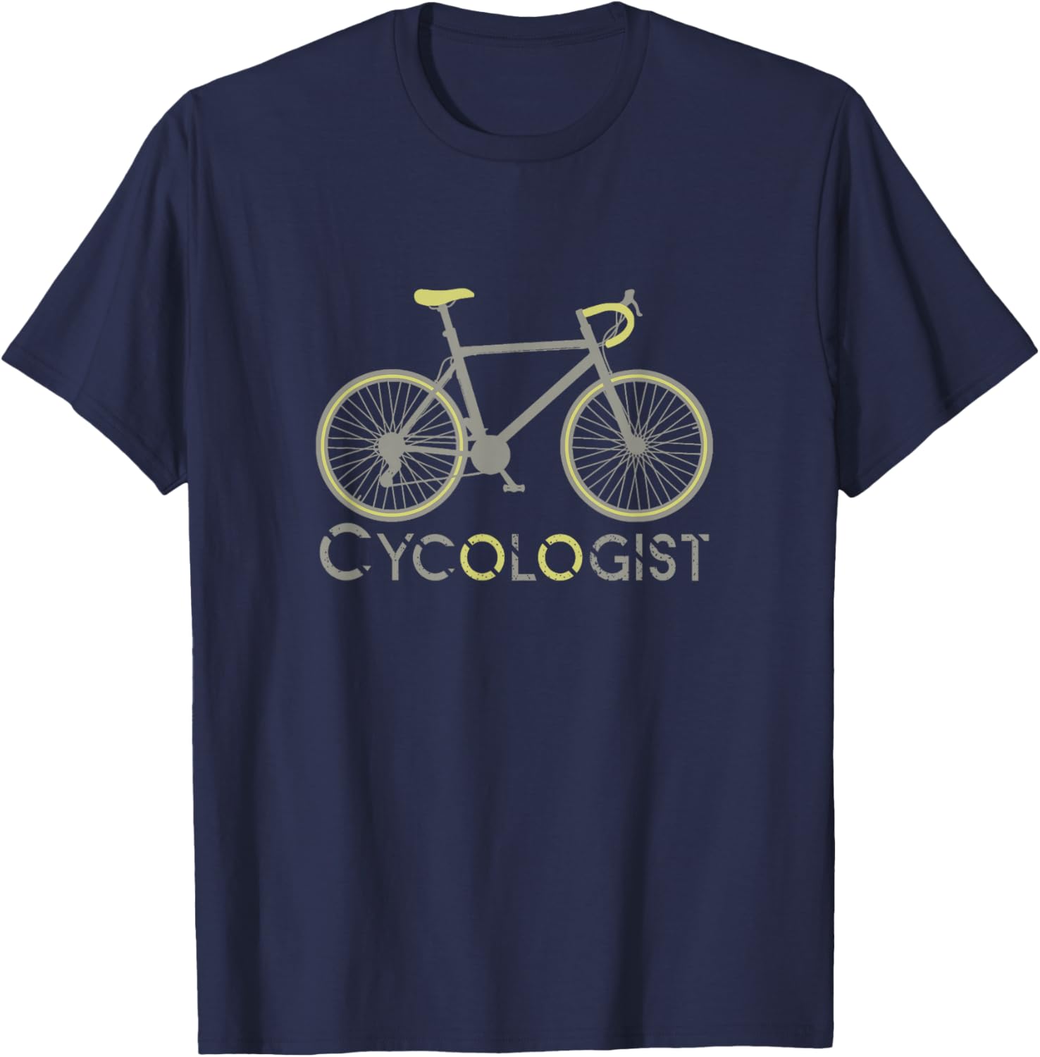 Gifts for cyclists and cyclists Funny MTB Cycling Bike Cycology - -Adults, -Kids - Black - Short Sleeve - Small - Classic Fit - Cotton - Cycling - Birthday T-Shirt - T-Shirt | Navy