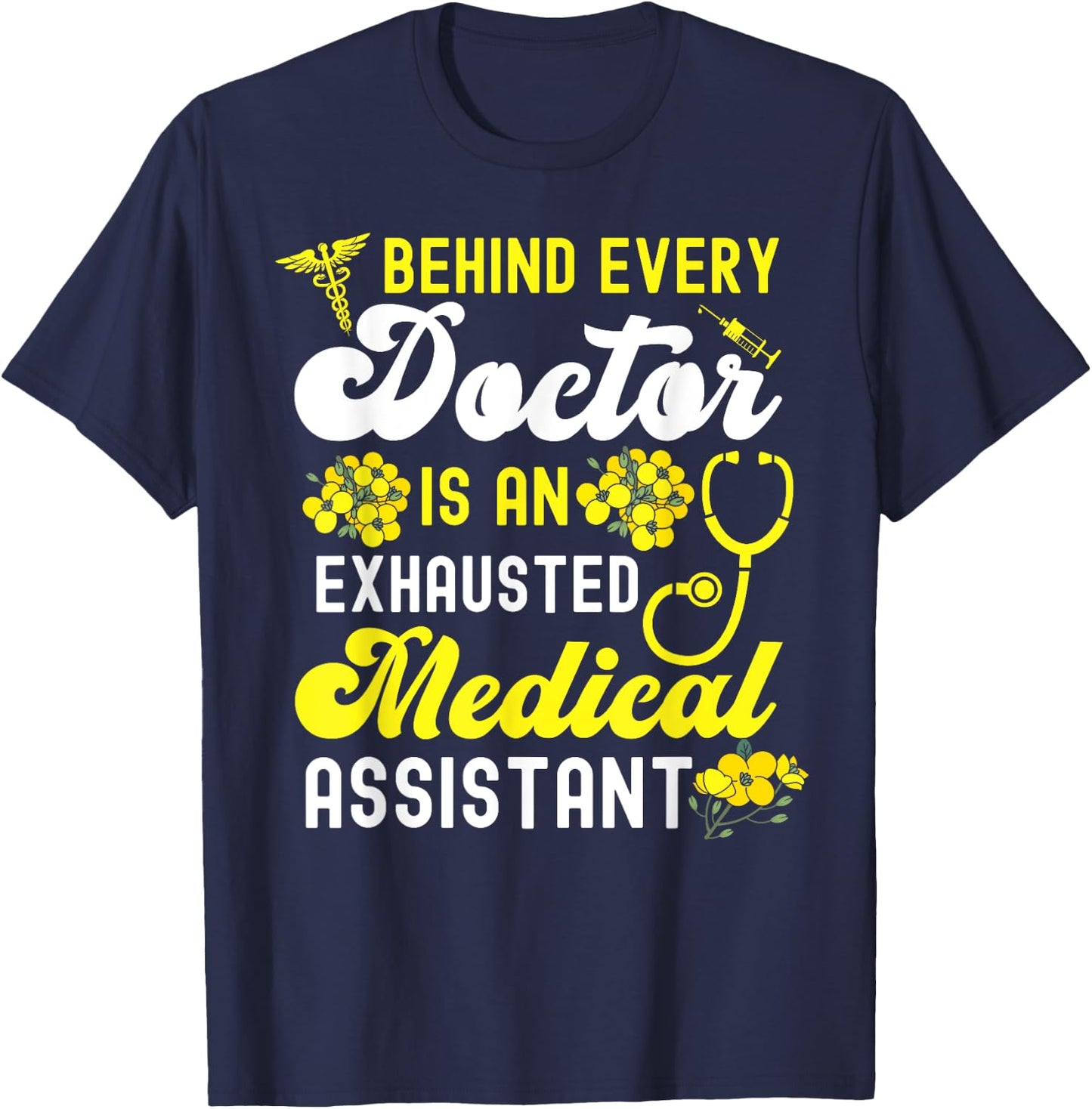 Certified Medical Assistant Doctor CMA T-Shirt - T-Shirt | Navy