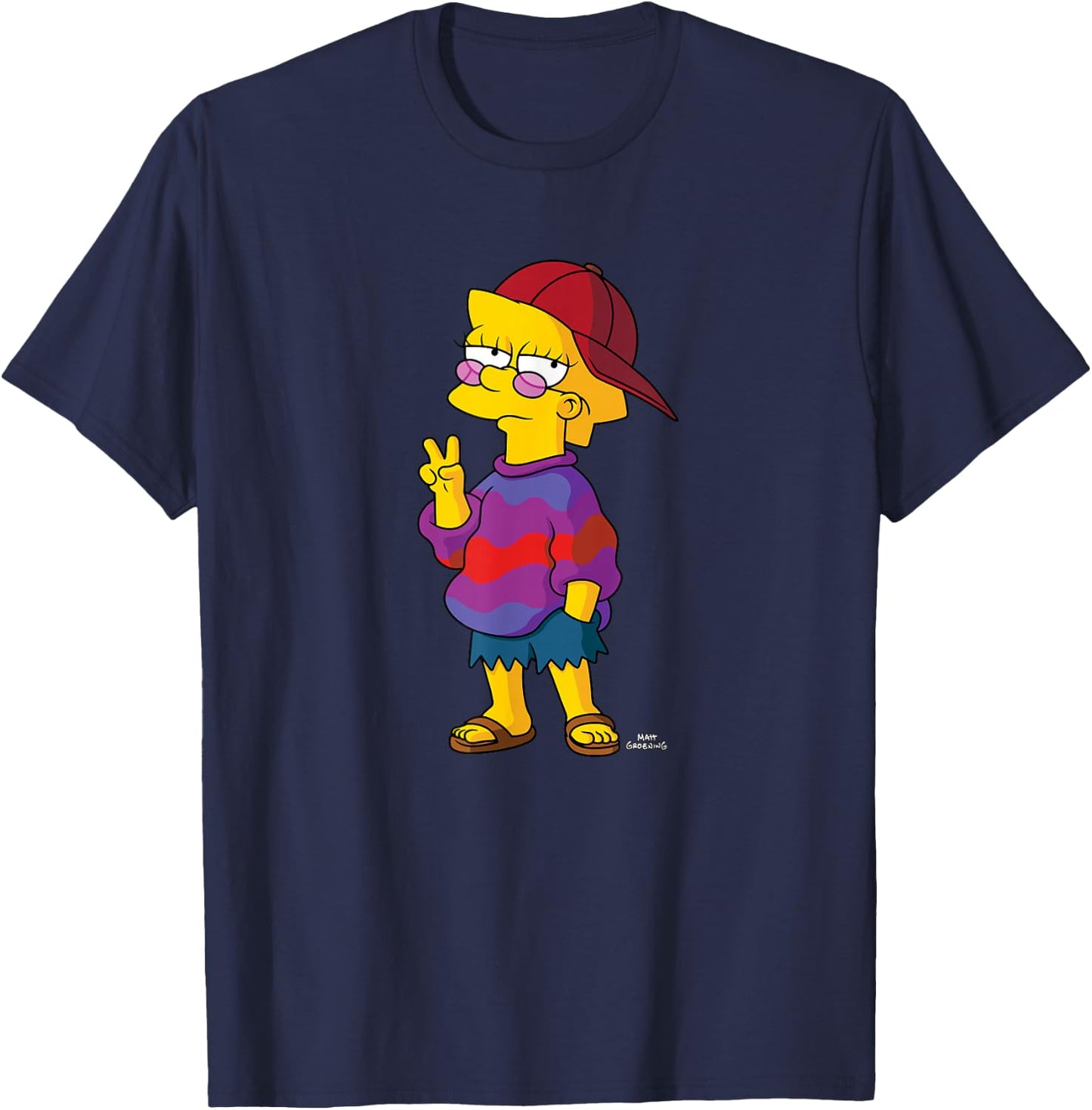 The Simpsons Cool Kid Lisa T-Shirt - T-Shirt | Navy