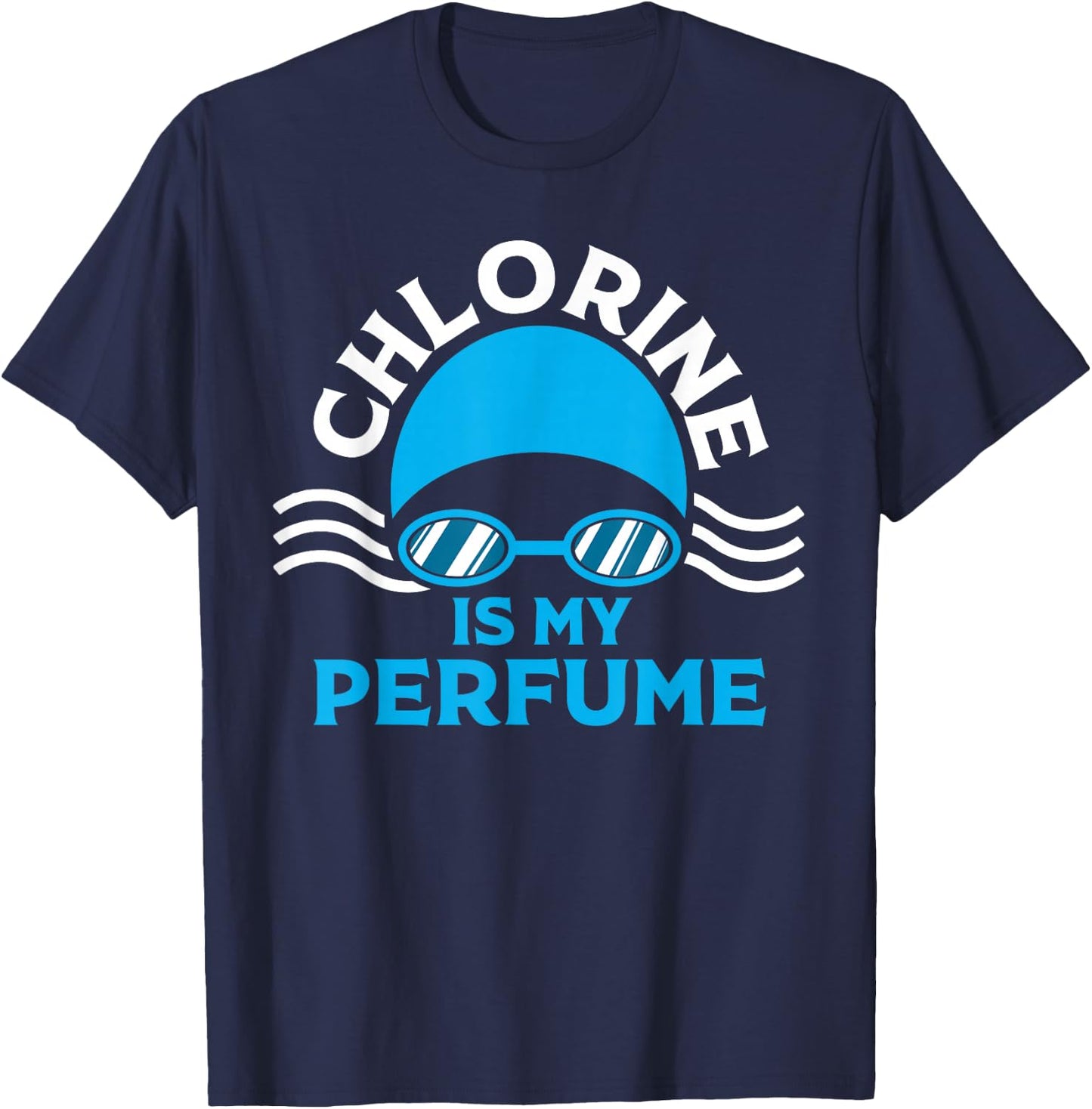 Funny Swimming Designs Women Water Sports Athletes T-Shirt - T-Shirt | Navy