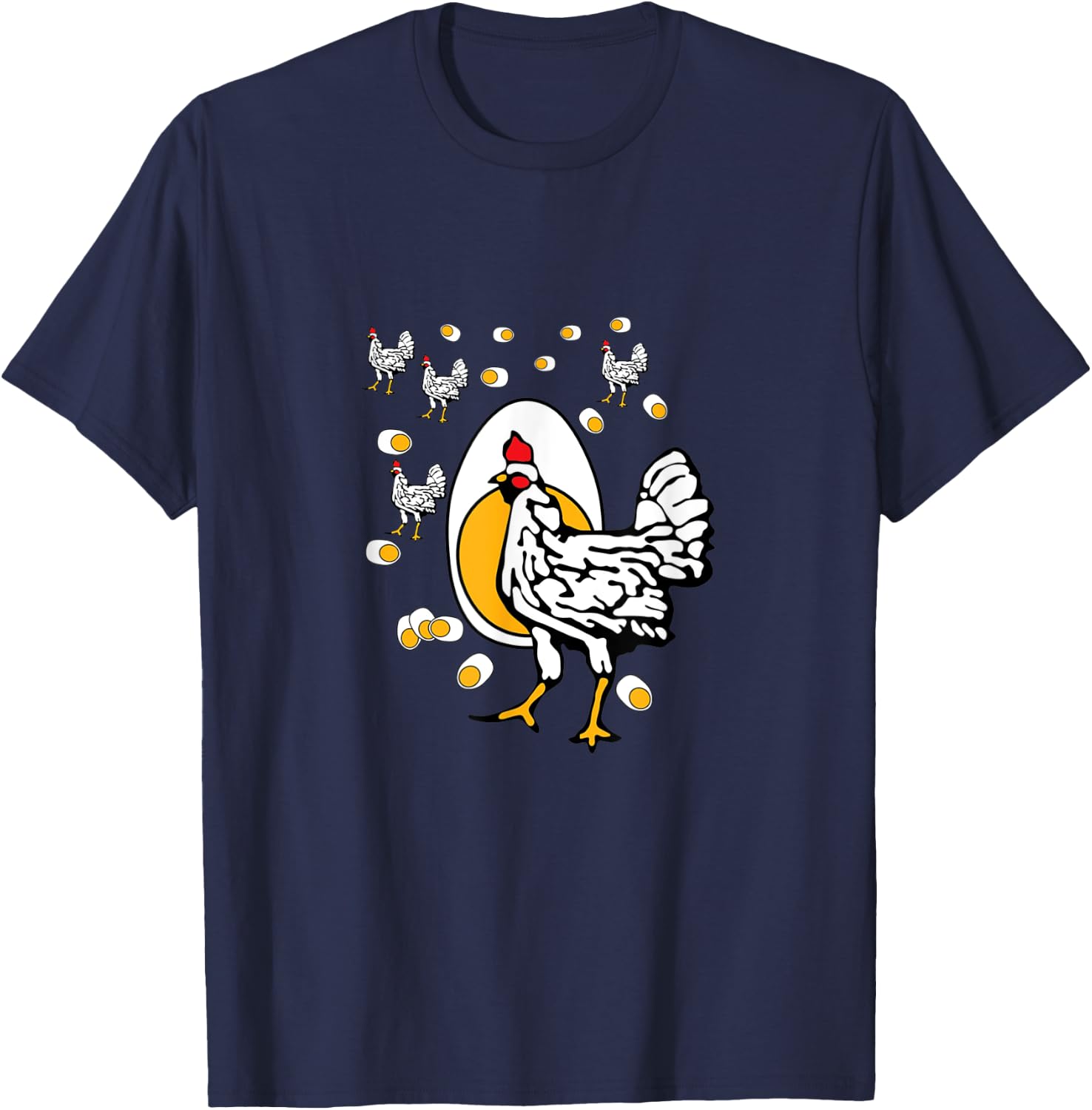 Roseanne Chicken Women's Classic Fit Black Solid T-Shirt - T-Shirt | Navy