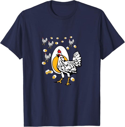 Roseanne Chicken Women's Classic Fit Black Solid T-Shirt - T-Shirt | Navy