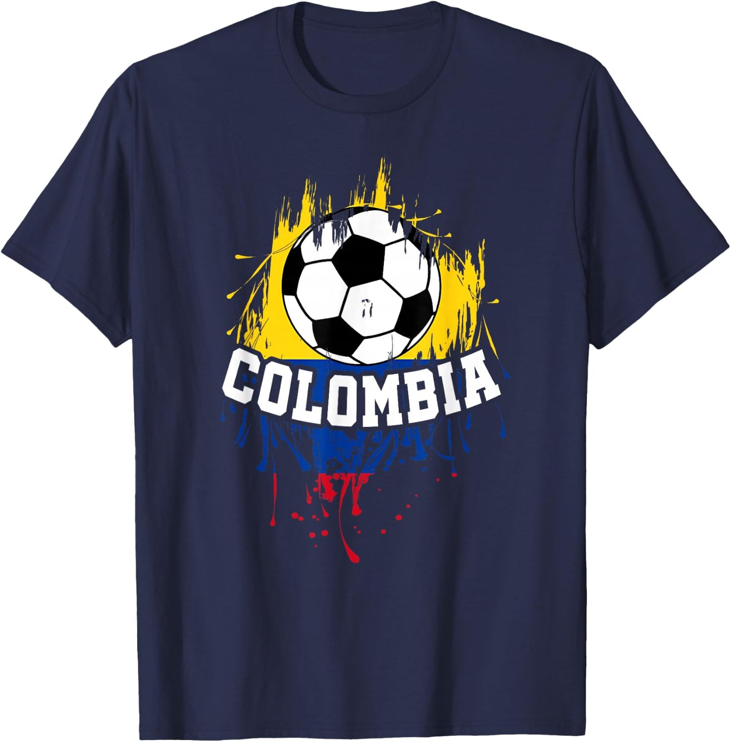 Colombia Soccer Colombian Football Colombiano Futbol T-Shirt - T-Shirt | Navy