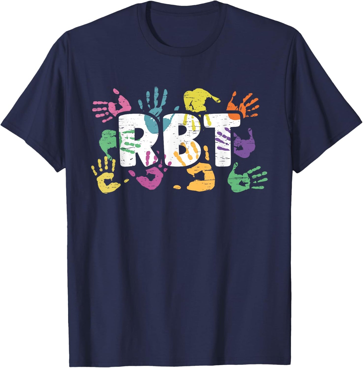 Mental Illness Awareness Registered Behavior Technician RBT T-Shirt - T-Shirt | Navy