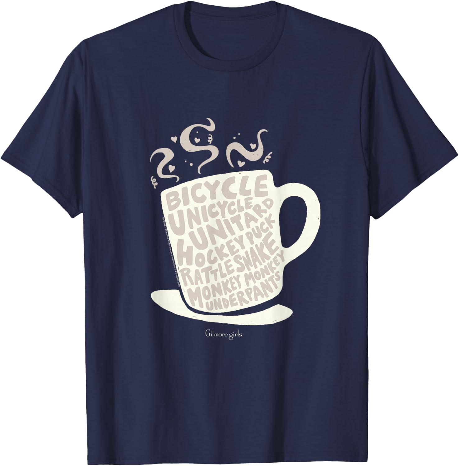 Gilmore Girls Bicycle Unicycle Unitard Coffee Mug TV Show T-Shirt - T-Shirt | Navy