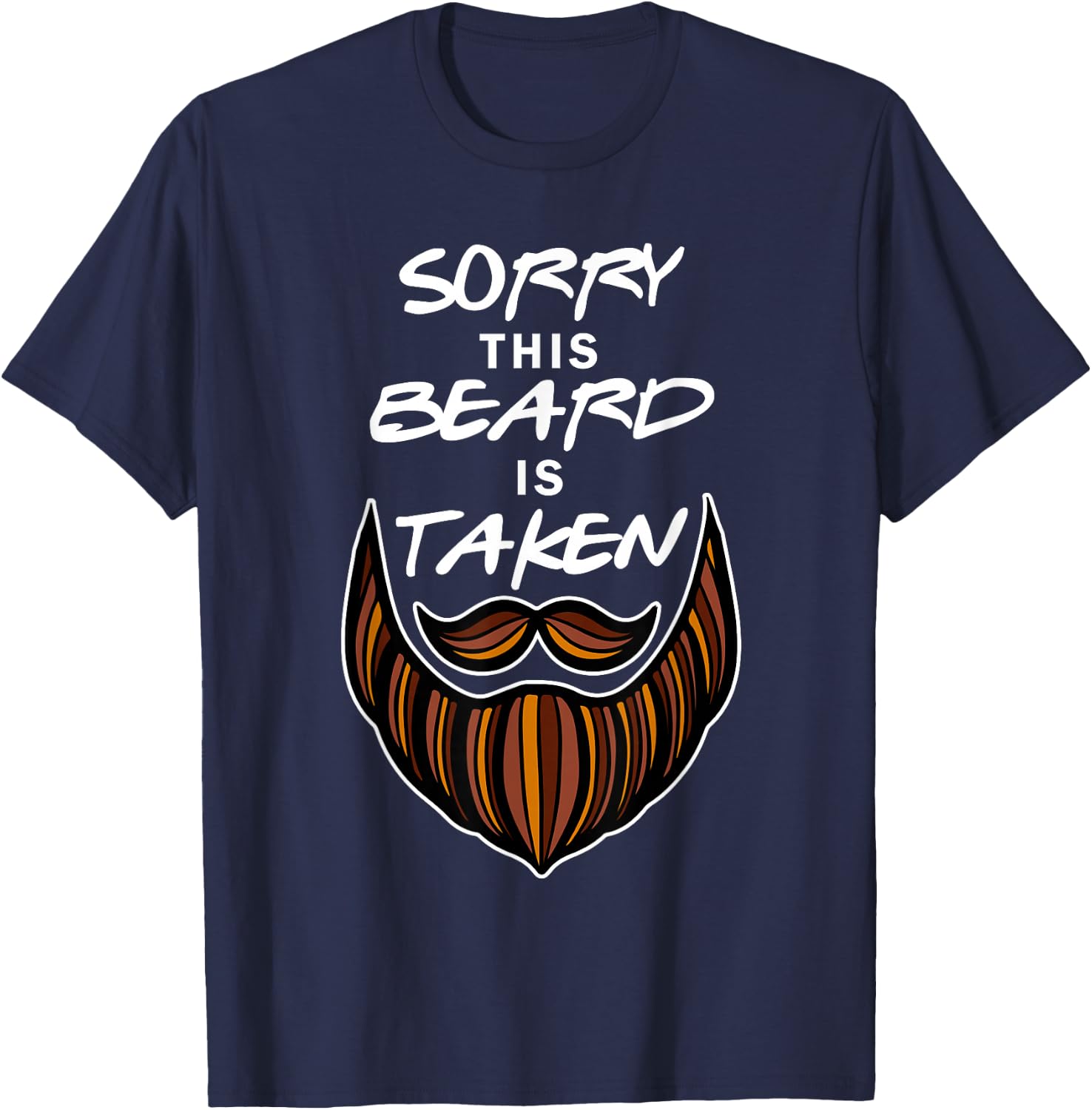 Beard Hipster Barber Moustache Man Beard Carrier T-Shirt - T-Shirt | Navy