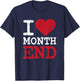 I Love Month End Funny CPA Accounting Christmas T-Shirt - T-Shirt | Navy