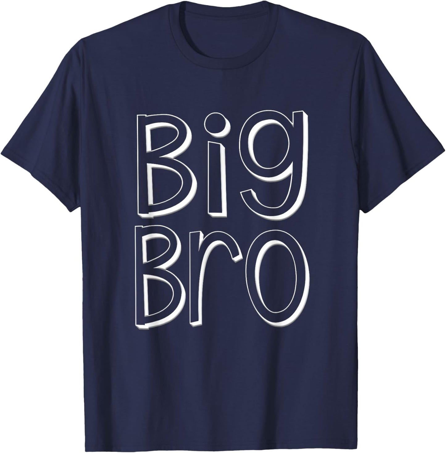 Big Bro Older Brother Boys Matching Siblings Family T-Shirt - T-Shirt | Navy