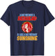Day Without Redhead Cute Red Hair Girls Women Graphic T-Shirt - T-Shirt | Navy