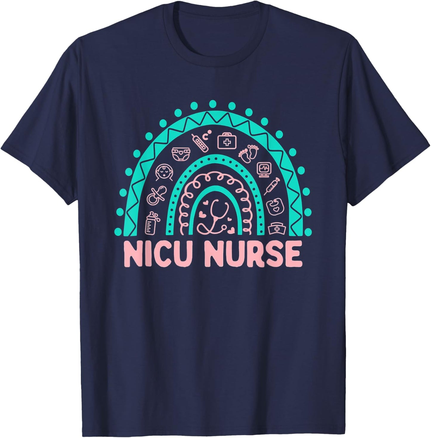 NICU Nurse RN Neonatal Intensive Care Nursing T-Shirt - T-Shirt | Navy