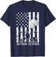 Vietnam Veteran Cool American Flag Military Army Soldier Women Kids Men T-Shirt - T-Shirt | Navy