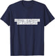 Recovery Is A Journey Not A Destination Motivational Rehab T-Shirt - T-Shirt | Navy