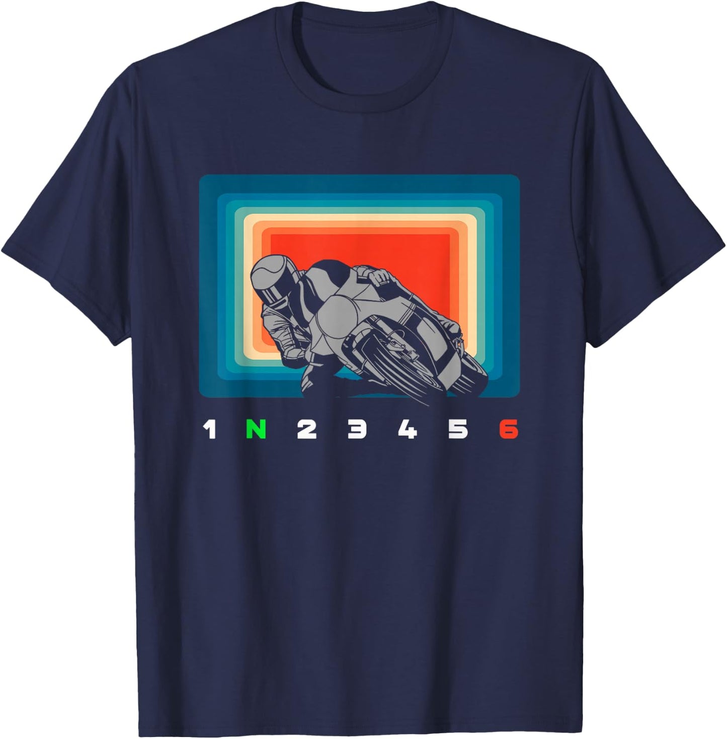 Motorcycle Apparel , Black T-Shirt - T-Shirt | Navy