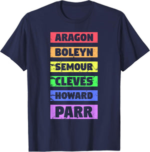 Six Ex Wife British History Gift Historian Musical Lover T-Shirt - T-Shirt | Navy