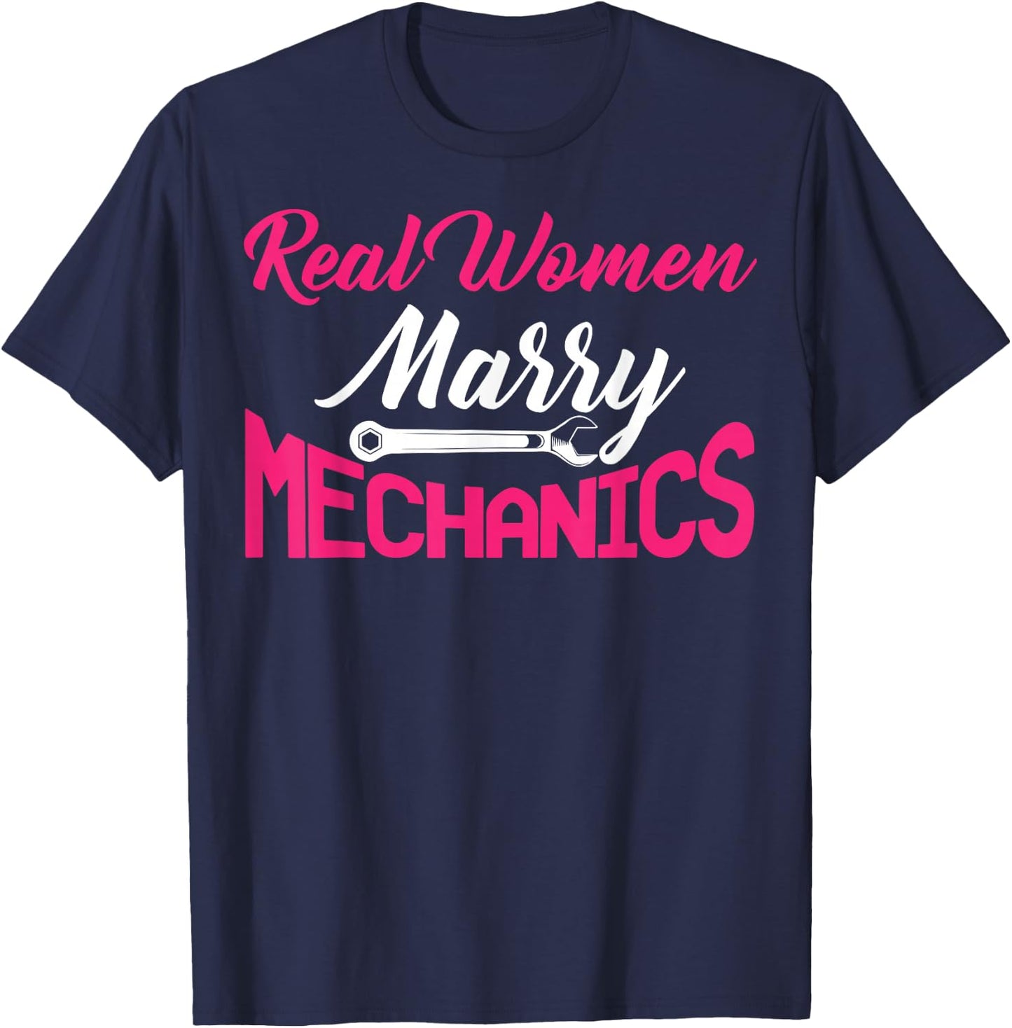 Mechanic Wife Apparel - Funny Cute Wives Design T-Shirt - T-Shirt | Navy