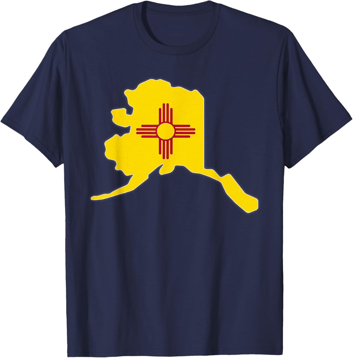 ALASKA STATE MAP NEW MEXICO NM Flag Roots Men Women Gift T-Shirt - T-Shirt | Navy