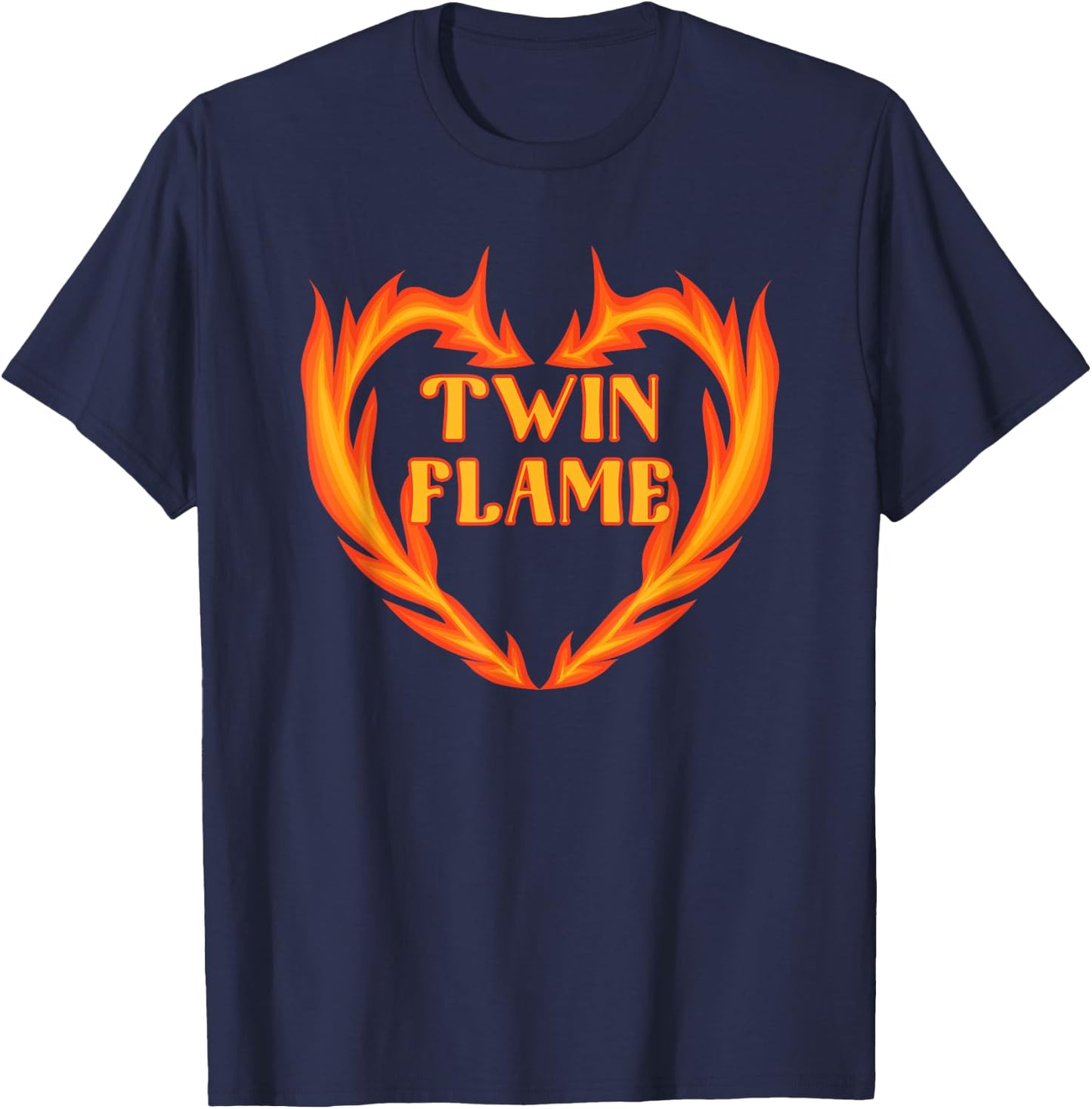 Twin Flame Soulmate Specific Person Design for Twin Flames T-Shirt - T-Shirt | Navy