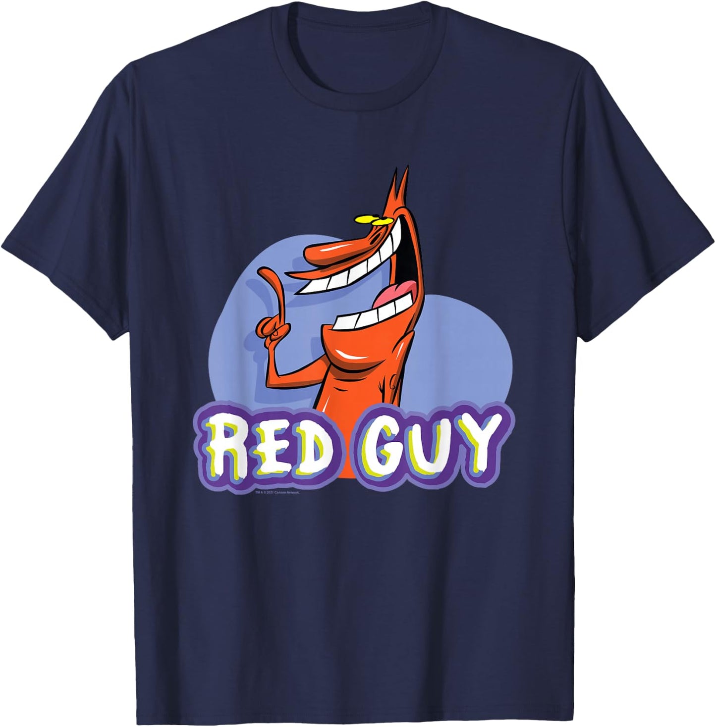 Cow & Chicken Red Guy T-Shirt - T-Shirt | Navy