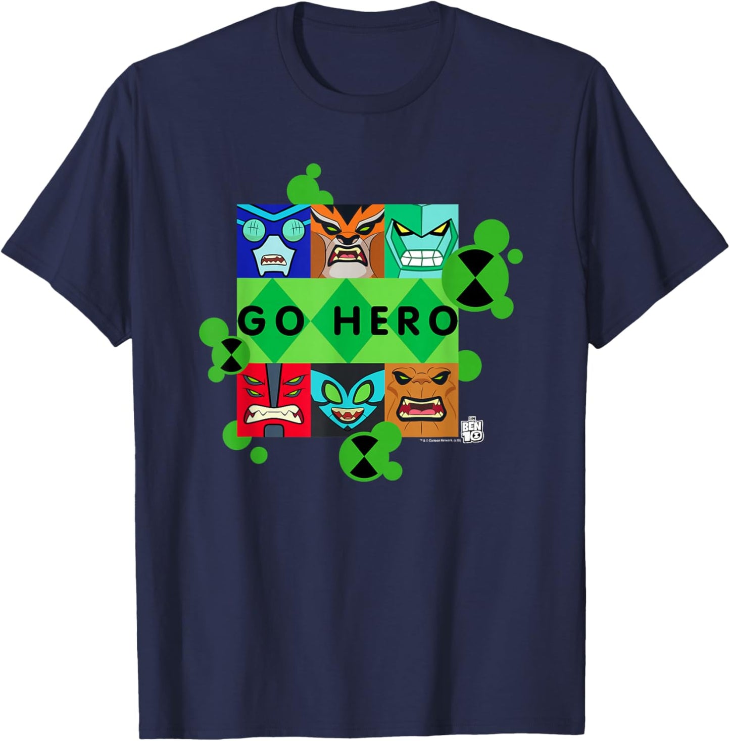 Ben 10 Go Hero T-Shirt - T-Shirt | Navy