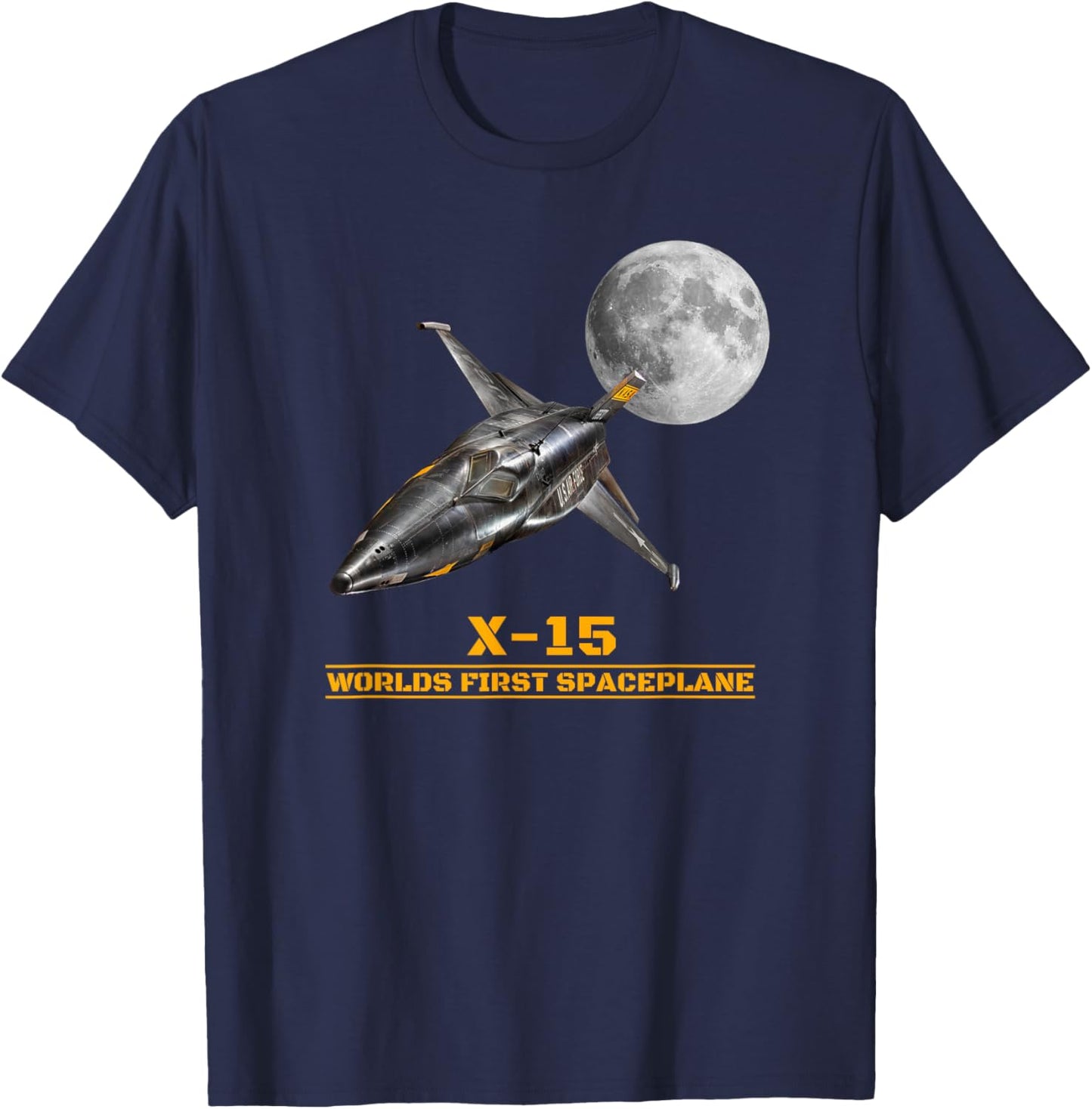 North American X-15 Worlds First Spaceplane T-Shirt - T-Shirt | Navy