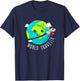 Cute Globe World Traveler T-Shirt - T-Shirt | Navy