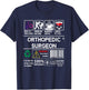 Orthopedic Surgeon Label Skills Wine Coffee Sarcasm T-Shirt - T-Shirt | Navy