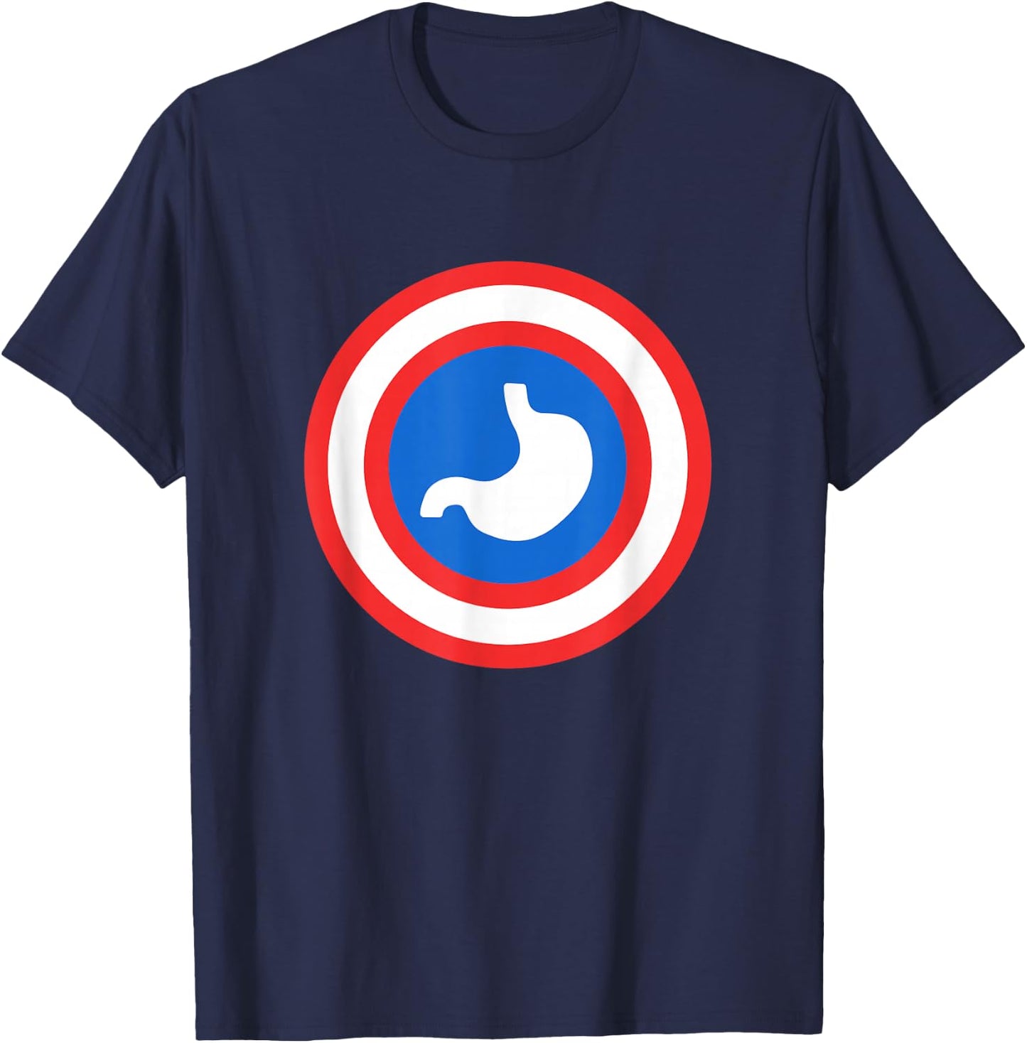 Captain Stomach Funny Gastroenterologist T Shirt Gift T-Shirt - T-Shirt | Navy