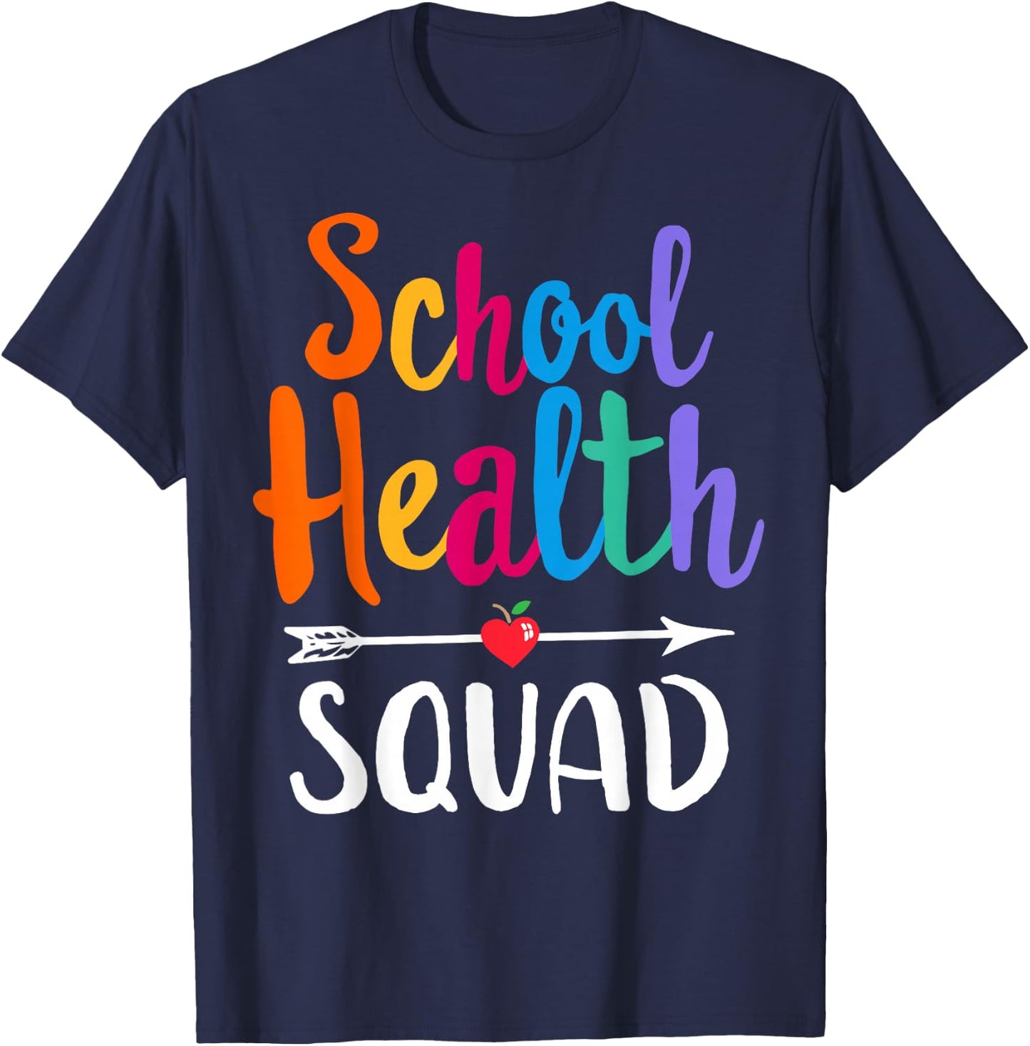 Elementary School Nurse Back To School School Health Squad T-Shirt - T-Shirt | Navy