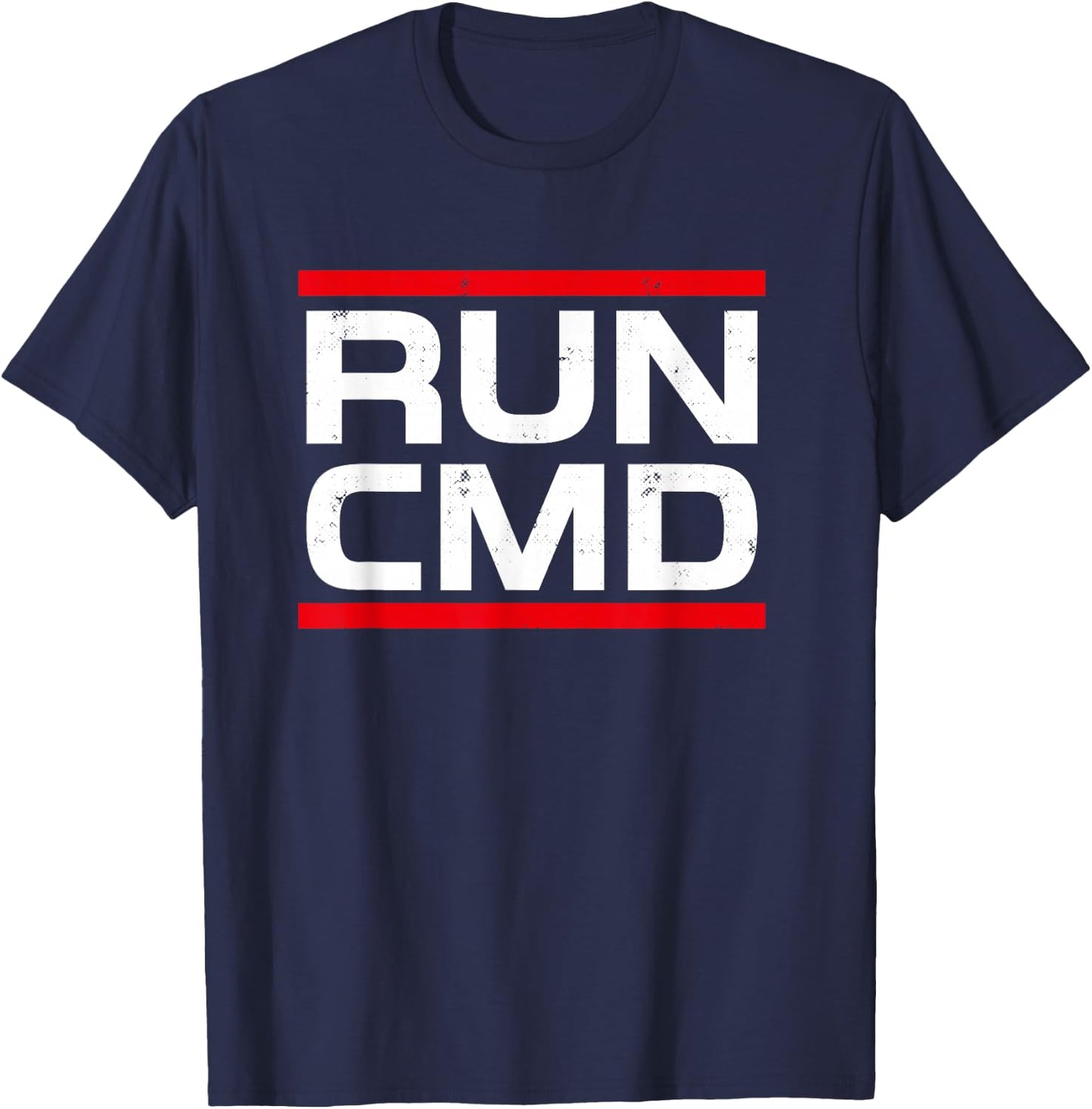 Informatist Run CMD Programmer Sys Admin Gifts T-Shirt - T-Shirt | Navy