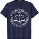 I survived my wife's law degree, Proud husband lawyer T-Shirt - T-Shirt | Navy