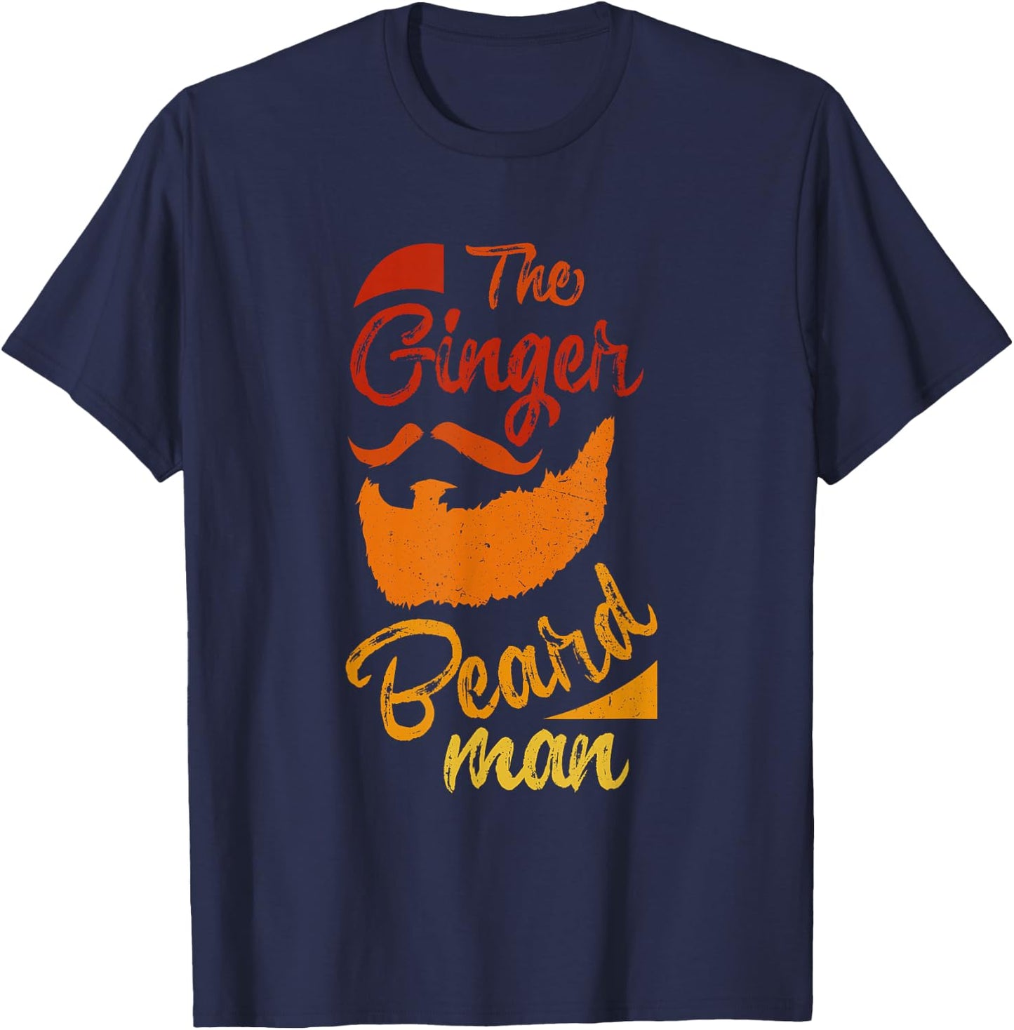 The Ginger Beard Man Cool Redhead Irish Bearded Men Gift T-Shirt - T-Shirt | Navy