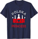 Polska Princess Poland Roots Poland Flag Polish Pride Crown T-Shirt - T-Shirt | Navy