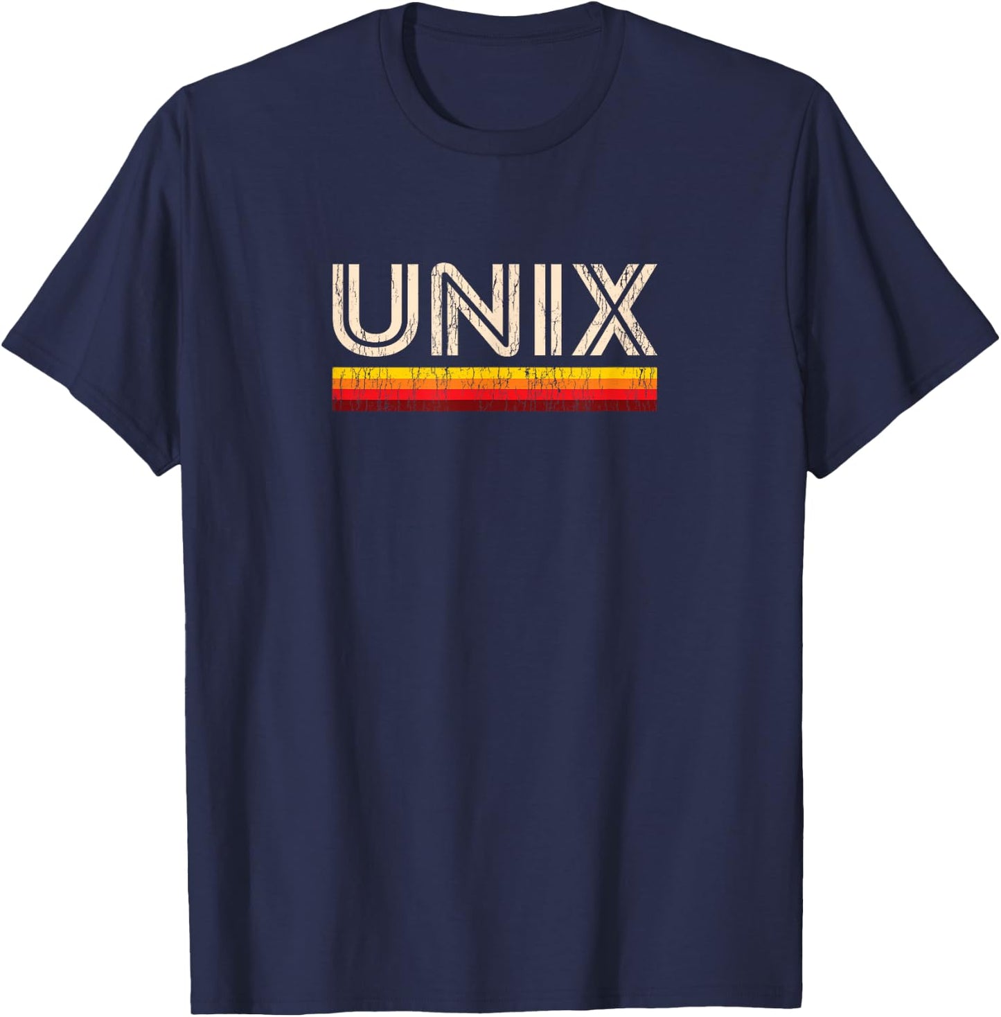 Retro UNIX for sysadmins and geeks T-Shirt - T-Shirt | Navy