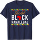 African American Educated Black Paralegal T-Shirt - T-Shirt | Navy