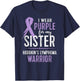 Hodgkin's Lymphoma Cancer Awareness Shirt For My Sister T-Shirt - T-Shirt | Navy