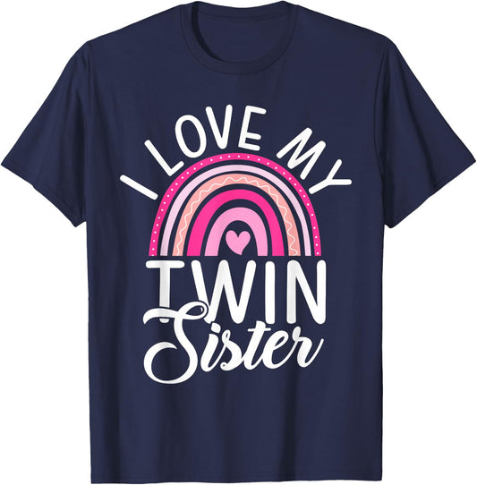 I love my Twin Sister T-Shirt - T-Shirt | Navy