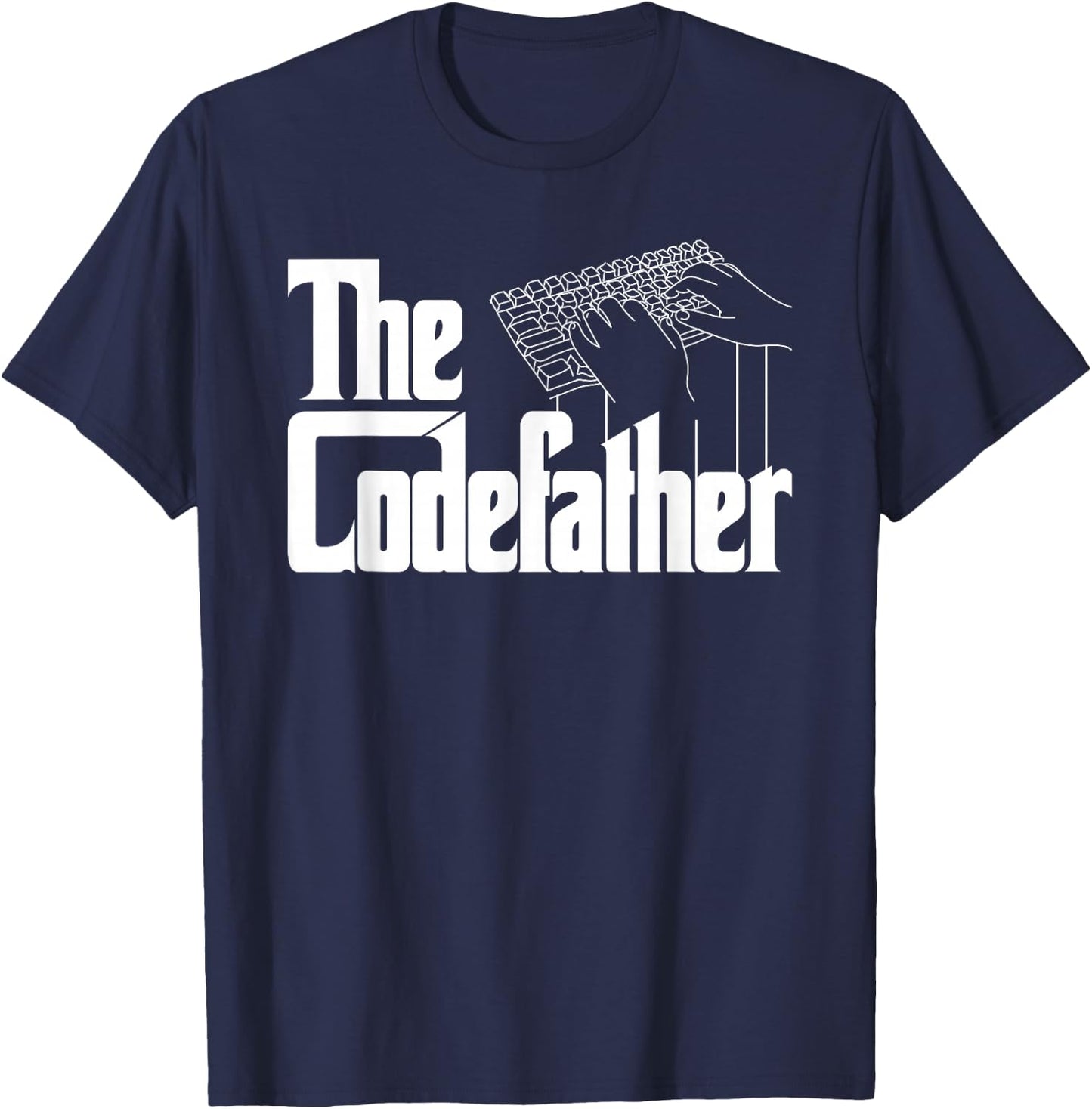 The Code Father Funny Computer Coder Dad Programmer T-Shirt - T-Shirt | Navy