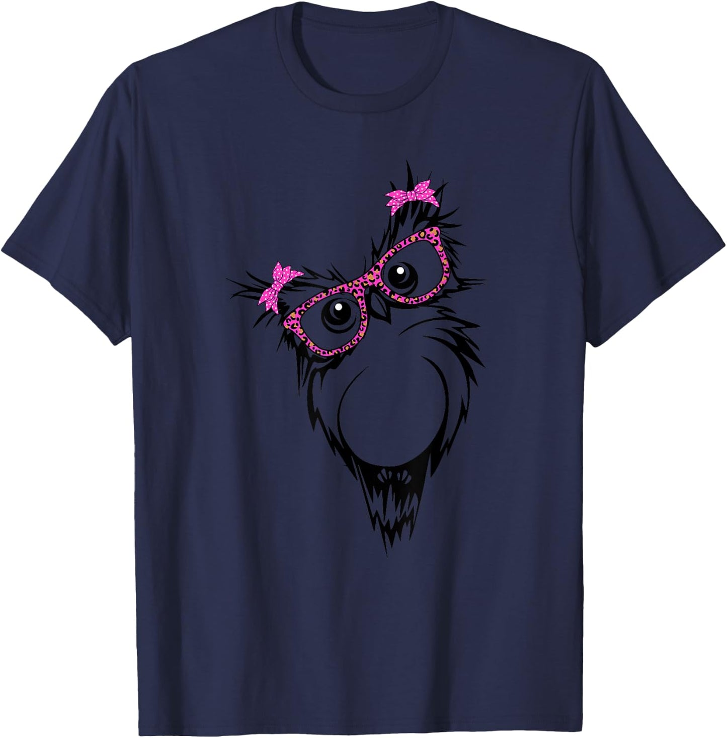 cute OwL with bandana glasses T-Shirt - T-Shirt | Navy